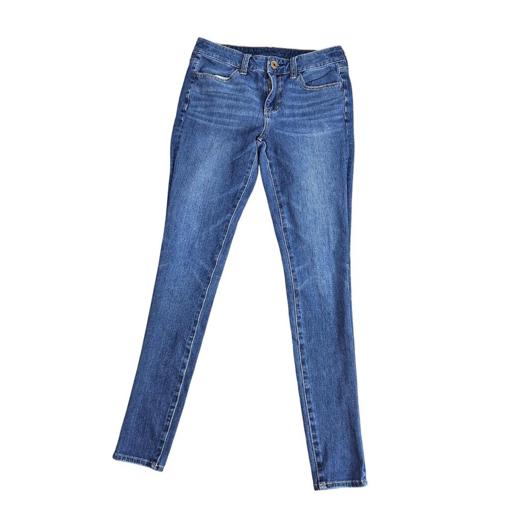 American Eagle Hi-Rise Jegging Jeans Womens 2 Blue Med Wash Stretch Denim